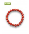 Bracelet jaspe rouge en pierre naturelle - Perles rondes