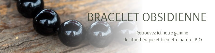 Bracelet obsidienne