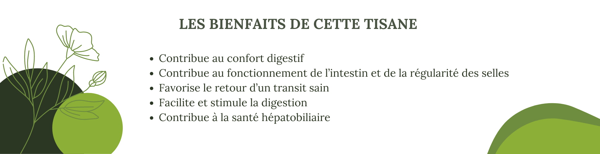 Bienfaits de la tisane transit N°1 BIO constipation