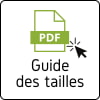 Logo guide des tailles du bracelet pierre naturelle en perles cornaline - Herboristerie Sensathé